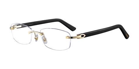 cartier glasses black|cartier rimless glasses for sale.